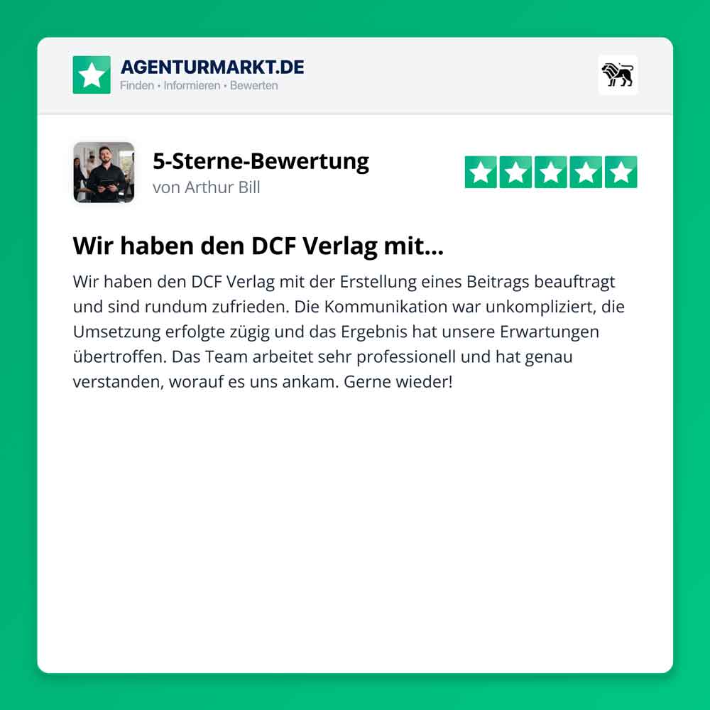 klein5-Sterne-Bewertung-von-Arthur-Bill-(DCF-Verlag-GmbH)